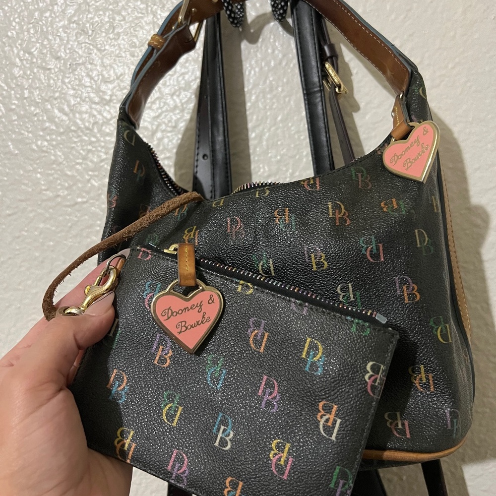 Dooney & Burke bucket purse and coin wallet